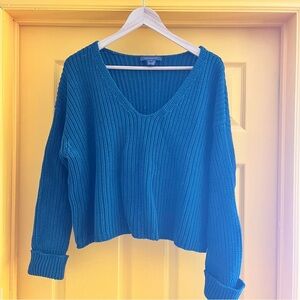 French Connection Dark Green V-Neck Women's Sweater